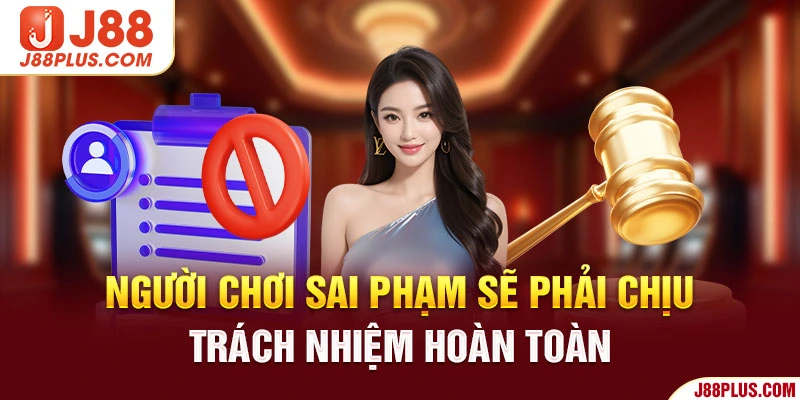 Người chơi sai phạm sẽ phải chịu trách nhiệm hoàn toàn 